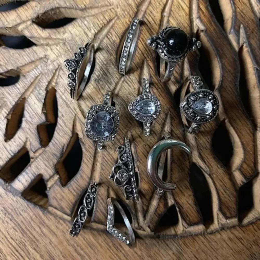 Boho Gypsy Stackable Knuckle Ring Set - Picture 3 of 3